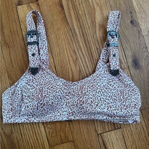 Leopard Print Women's Swim Top